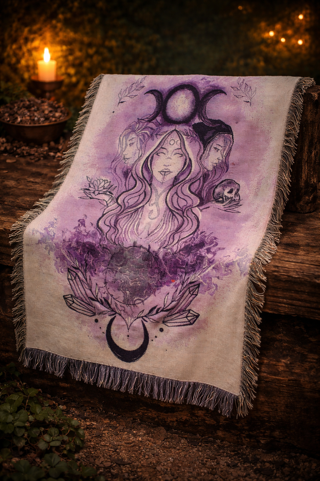 Cotton Throw w/ Fringe