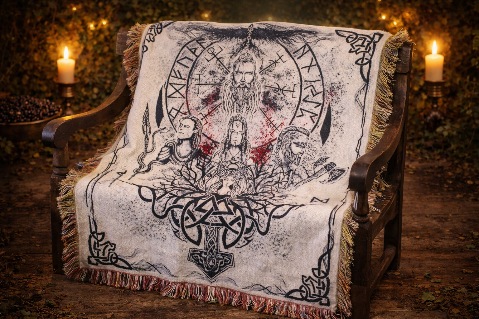 Cotton Throw w/ Fringe